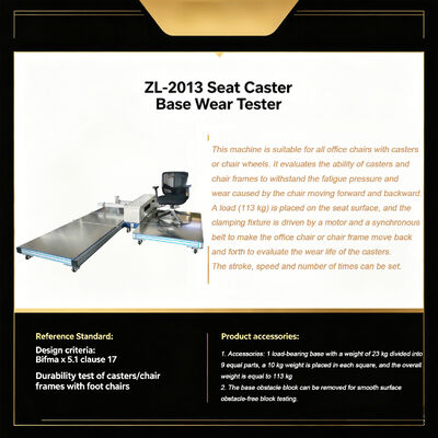 BS EN 1335 Castor & Chair Base Durability Testing Rig | Bifma X5.1 Office Chair Base Caster Fatigue Life Testing Machine