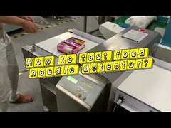 Línea sensible detector de metales de la producción alimentaria de la pantalla táctil para la comida