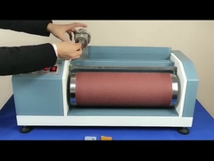 Los zapatos de goma del probador de la resistencia de abrasión del dinar de SATRA TM147 llevan la máquina de la prueba